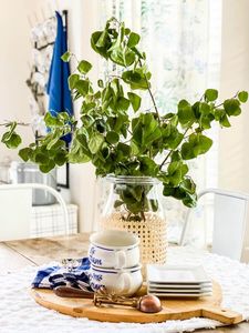 Cesta de maceta de cuerda de yute tejida a mano con soporte, diseño único, cesta de mimbre para interiores y exteriores hecha de hierro y ratán - Product Image 4