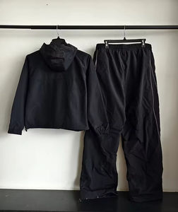 Conjunto de Chaqueta Cortavientos de Pierna Ancha con Logotipo OEM Personalizado, Traje Deportivo de Nailon Reflectante, Impermeable, para Deportes al Aire Libre, con Parches - Product Image 5