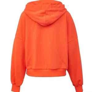 Sudadera holgada de algodón de primavera 100% con estampado personalizado en cordón azul con capucha de manga larga - Product Image 3