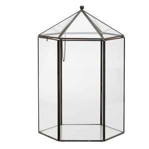 Bonne qualité maison hôtel ou café accessoires de décoration pour verre Terrarium vente chaude verre métal cadre décor Terrarium - Product Image 3