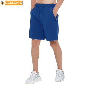 Short de gymnastique pour hommes personnalisé OEM Joggers en maille à séchage rapide avec poches latérales | Fournisseur de vêtements de sport - Product Image 3