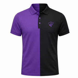 เสื้อยืดผู้ชายสุดเท่ ผ้าถักคุณภาพพรีเมียม ผสมผ้าฝ้ายเนื้อแน่น แขนสั้น ทรงคลาสสิก ใส่สบาย เหมาะสำหรับธุรกิจ กอล์ฟ และกิจกรรมกลางแจ้ง - Product Image 1