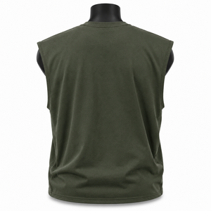 Camiseta sin mangas de algodón con estampado gráfico para hombre, estilo streetwear, top de verano - Product Image 2