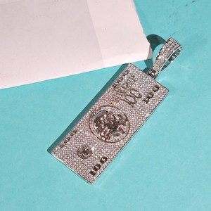 จี้เงินแท้ 925 รูปกางเขน สไตล์ฮิปฮอป ประดับเพชรโมอิสซาไนต์ ดีไซน์แฟชั่นสตรีทสุดเท่  จี้ห้อยคอแบบสั่งทำพิเศษ - Product Image 2