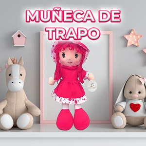 Poupée en peluche super douce de 25 cm, jouet en tissu à câliner pour filles, fonction anti-stress, idéal pour les anniversaires - Emballage en boîte - Product Image 5