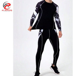 Trajes de Compresión para Hombre de Tela Transpirable Hechos a Medida, Ropa de Compresión sin Costuras de Nueva Llegada, Conjunto para Hombre para Correr - Product Image 2