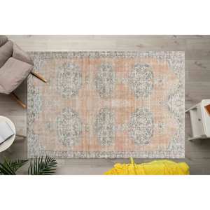 Alfombra Turca Naranja: Decoración de Estilo Antiguo, Alfombra Antideslizante, Alfombra Suave No Tejida - Product Image 2