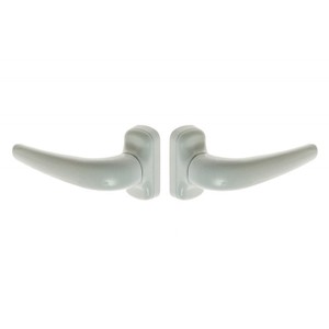 MASTER COMFORT 3060 (AS-K2) Manija de Puerta con Asistencia de Doble Cara Blanca RAL 9016 110mm - Product Image 1