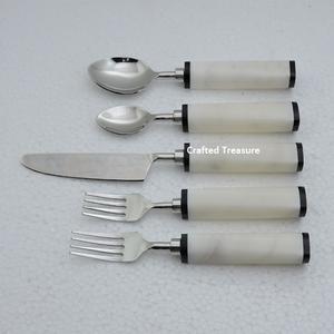 ชุดเครื่องใช้บนโต๊ะอาหารด้ามจับกระจกทำจากเรซินชุดรับประทานอาหารสำหรับร้านอาหารงานแต่งงานสุดหรูงานหัตถกรรมคุณภาพ - Product Image 5