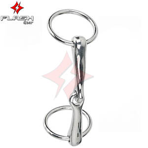 Premium 4 pulgadas Pony Ring Snaffle Bit Durable Acero inoxidable Horse Bit Cómodo Control efectivo Pony Riding Training - Product Image 4