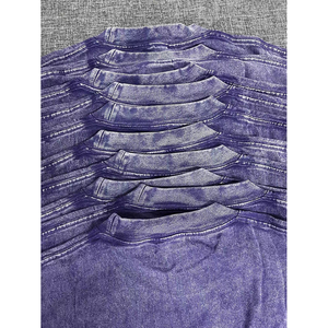 เสื้อยืดผ้าฝ้าย100% สำหรับผู้ชายเสื้อยืดผ้าเปียกเปียกเปียกเปียกแบบหลวมพิมพ์ลายโลโก้ตามสั่งใหม่2025 - Product Image 4