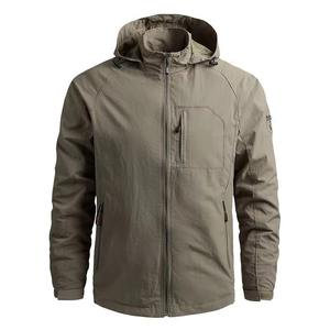 Chaqueta cortavientos minimalista ligera impermeable ropa de calle con capucha Shell moda urbana estilo Techwear cremallera capa exterior - Product Image 6