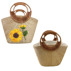 BOLSO DE AGUA JACINTO Tejido a mano Su bolsa de viaje para compras y organización - Product Image 1