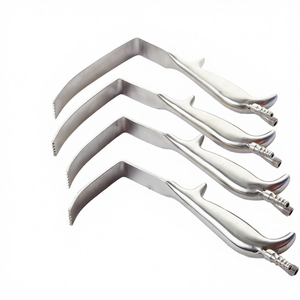 Ensemble d'instruments de rétraction mammaire manuels éclairés en acier inoxydable médical Baitang de qualité supérieure, forme en L, guidage de la lumière - Product Image 3