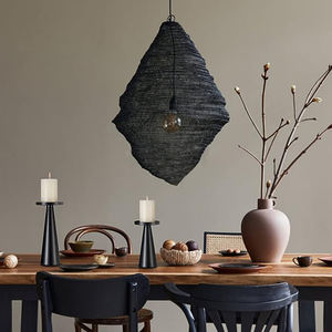 Juego de dos candelabros de Metal hechos a mano con recubrimiento de polvo negro de lujo moderno decoración del hogar de calidad Superior - Product Image 3