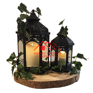 Lanterne de Noël Lanterne à bougie pour décorations de table Lanterne à bougie en fer en métal de haute qualité à vendre - Product Image 4