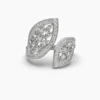 Bague de déclaration en feuille de moissanite de 0,70 ct en or 10K 14K 18K de luxe pour femmes, fournisseur de bijoux en gros