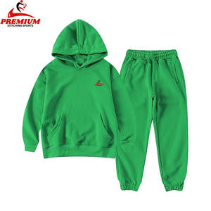 Vente en gros de survêtements d'automne streetwear lourds avec logo personnalisé pour hommes, survêtements 100% coton à fermeture éclair brodés pour l'impression - Product Image 5