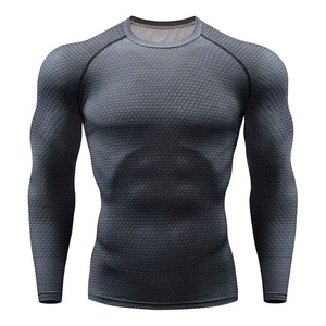 Best Quality Men's Rash Guard Swim T-Shirt Factory Made Breathable Sublimation Plain-Fabric Rash Guard For Men's - Product Image 2