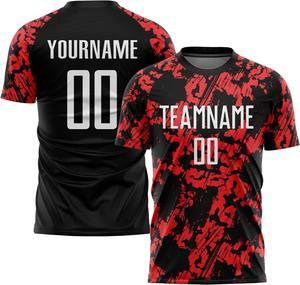 Vente en gros Ensemble de maillots de football à manches courtes unisexe personnalisés Uniformes en tissu polyester comprenant un short T-shirt à sublimation - Product Image 2