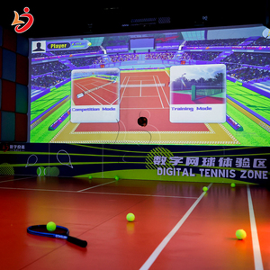 Simulateur de tennis Machine de balle de tennis numérique d'intérieur Équipement d'entraînement sportif Divertissement Sport Machine de simulateur de jeu d'arcade - Product Image 4