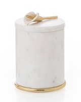 Luxus-Glas kerze mit goldenem Blumen deckel Elegante dekorative Glas kerze für Zuhause, Hochzeit & Geschenk