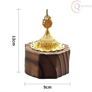 เตาเผาเครื่องหอมไม้ธรรมชาติพร้อมที่ดักขี้เถ้าเพื่อการใช้งานที่ปลอดภัยในบ้าน สำนักงาน และห้องทำสมาธิ ทนทาน - Product Image 5