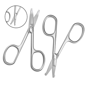 กรรไกรตัดคิ้วที่สะดวกสบายกรรไกรตัดขนจมูกเพื่อความงามบนใบหน้า - Product Image 1