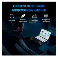 Ordinateur portable à double écran TUHUI Intel Core I9 16 pouces Ordinateurs portables de jeu 14 pouces Écran tactile 16 Go de RAM 512 Go de SSD Ordinateur portable Win 11