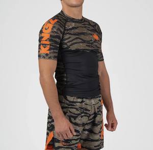 Camisetas de Compresión Transpirables Personalizadas, Rashguard de MMA y Bjj 2026, Sublimación Personalizada al por Mayor, Pantalones Cortos de Spandex - Product Image 4