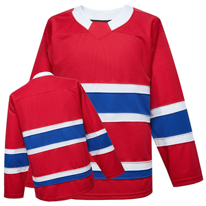 Ropa deportiva Tela de alta calidad hecha Jersey de hockey sobre hielo Mejor diseño Precio al por mayor Jersey de hockey sobre hielo para adultos Servicio OEM - Product Image 1