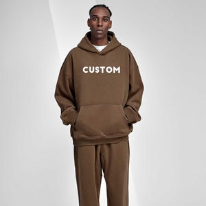 Sudadera de Invierno al por Mayor, Estilo Urbano, 280g, Felpa, 100% Algodón, Sin Cordones, Hombros Caídos, Unisex, Impresión Personalizada, Secado Rápido, Transpirable - Product Image 4