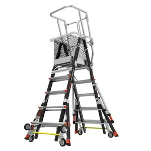 Ladderfabrikanten In India Jaipur Veiligheidskooi Model 5 Ft. Tot 9 Ft. Iaa Fg Met Wiellift Ratchet Levelers Rollende Glasvezel