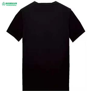 เสื้อยืดสตรีทแวร์ผู้ชายดีไซน์ใหม่ประดับเพชรเทียม ขายส่ง ผลิตจากใยไผ่ 100% เป็นมิตรกับสิ่งแวดล้อม ทรงหลวม - Product Image 1