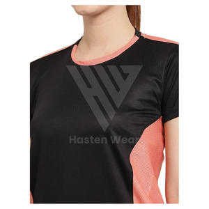 Camiseta Deportiva de Manga Corta con Logotipo Personalizado para Gimnasio, Entrenamiento, Running, Ecológica, de Secado Rápido, con Patrón Sólido, para Verano - Product Image 5