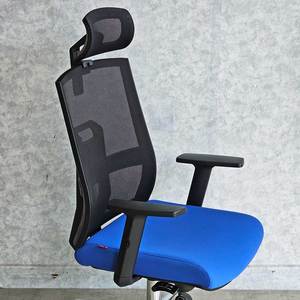 Silla de Oficina Ergonómica HOM1084-01 con Base Giratoria, Reposacabezas Ajustable, para Taller, Material de Tela PU, Altura Ajustable - Product Image 3
