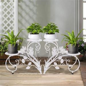 Handmade Iron Classic Gold Miniature Garden Planter with Custom Powder Coated Finish Home Use Flower <b>Pot</b> <b>Holder</b> - Product Image 3
