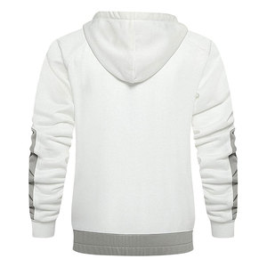 Survêtement en molleton de coton avec logo personnalisé noir blanc gris vêtements de sport unisexe course à pied entraînement jogging marque distributeur OEM bas prix - Product Image 4