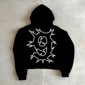 เสื้อฮู้ดดี้ผู้ชายลายมัดย้อมดีไซน์ใหม่ ออกแบบเองได้ ผ้าฝ้ายผสมคุณภาพสูง 100% ผ้าฟลีซเนื้อนุ่ม ระบายอากาศได้ดี - Product Image 2