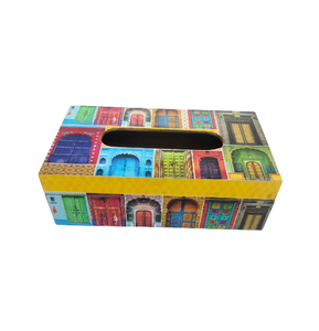 Caja de pañuelos impresa con esmalte de madera de alta calidad, esmalte de comedor de lujo impreso para mesa de cocina y encimeras, caja de pañuelos - Product Image 2