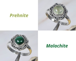 <b>Top</b> Quality Solid 925 Sterling <b>Silver</b> Plated Natural Wholesale Bulk Lot Oval Bezel Setting Ring Handmade Fashion Jewelry <b>Women</b> - Product Image 5