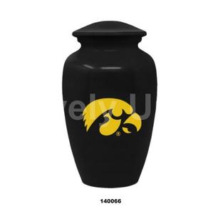 Yellow Aluminium Large Cremation Adult Urn for Human Ashes With Free <b>Velvet</b> <b>Bag</b> - Product Image 4