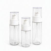 Flacon pompe PET 100ml 120ml rechargeable pour lotion, tonique cosmétique, sérum et nettoyant – Idéal voyage – OEM ODM