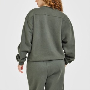 Oversized Sweatshirt Women Hoodie <b>Fleece</b> Street Wear Long Sleeve Oversize Pullover Tops for Women - Product Image 5