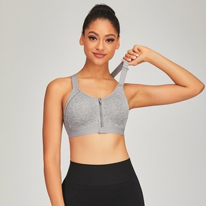 เสื้อชั้นในกีฬาแบบใหม่ล่าสุดสำหรับผู้หญิง ระบายอากาศได้ดี ผลิตจากไนลอนและสแปนเด็กซ์ ดีไซน์เรียบง่าย รองรับระดับปานกลาง ดีไซน์หลังสวย แบบครอปท็อป - Product Image 3