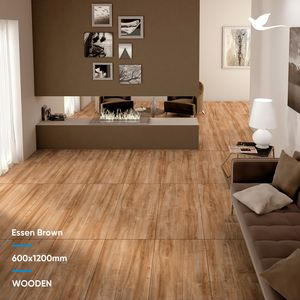 Manufacturer Exporter's Best 600X600 600X1200 Modern Design Wood Brown Porcelain Wall <b>Tiles</b> Glossy Finish for Interiors India - Product Image 6