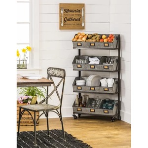 Estantería metálica con respaldo abierto para uso doméstico, 10 estantería - Product Image 5