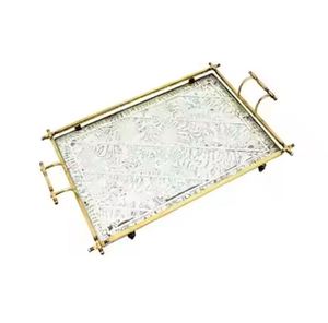 2026 Antique Serving <b>Food</b> Tray With Prime Quality Custom Shape and Size <b>for</b> Restaurant Kitchen Serving Tray - Product Image 2