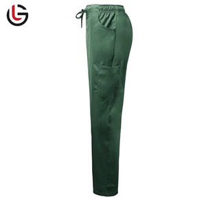 Personalizado de los hombres con cuello en V Hospital Jogger Scrub Top Set Jersey Tela para la clínica dental Uniformes del personal - Product Image 5