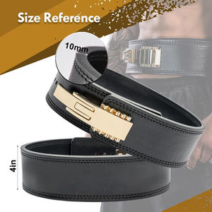 Unisex Customizable Size Leather <b>Nylon</b> Weightlifting Belt Power Lever Buckle Logo Options Wholesale for Men Women Fitness Safety - Product Image 2